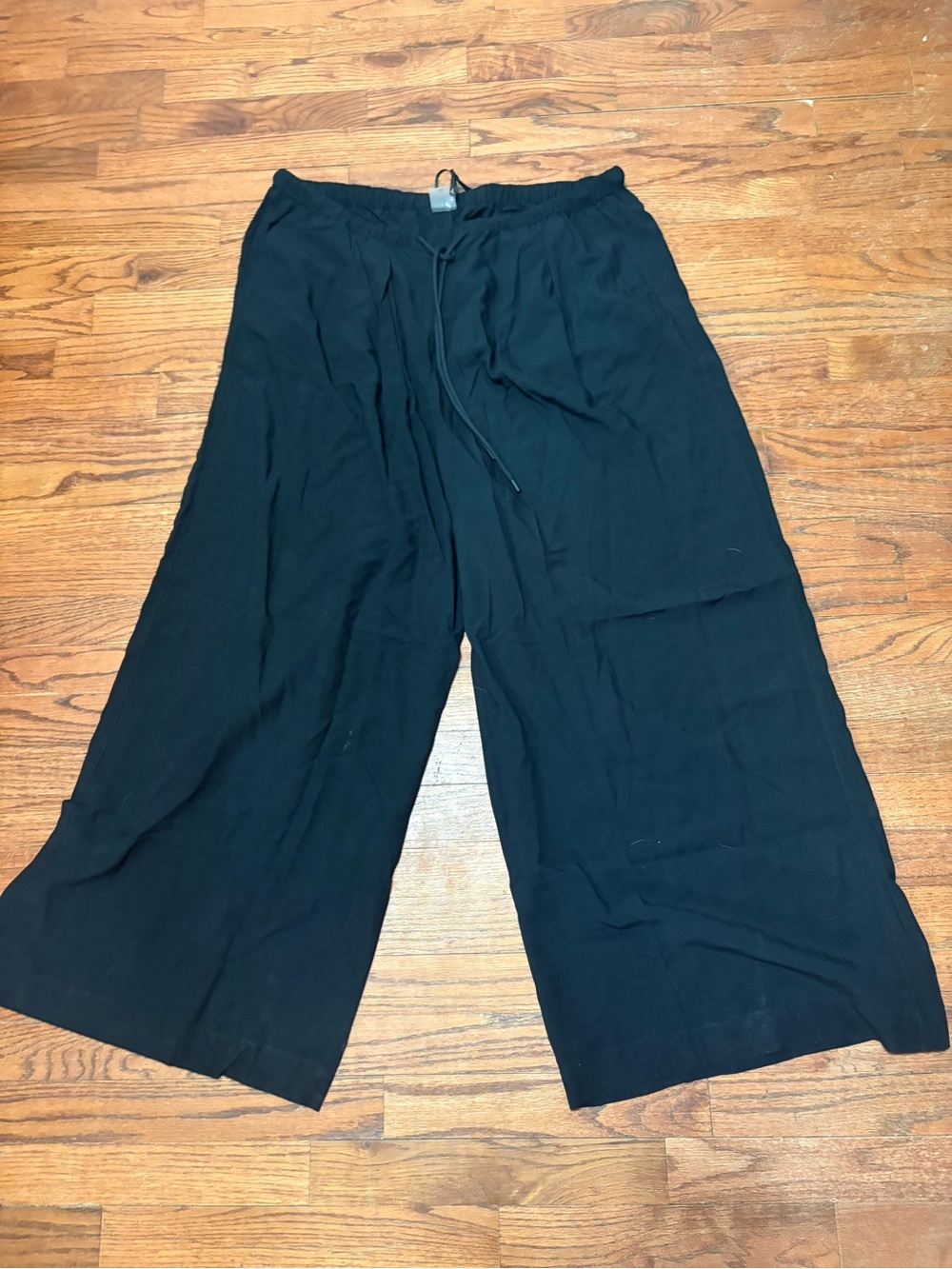 CALIA Women Black Wide-Leg Swim Cover Up Pants
